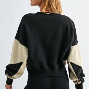 Vintage Vibes Color Block Sweatshirt